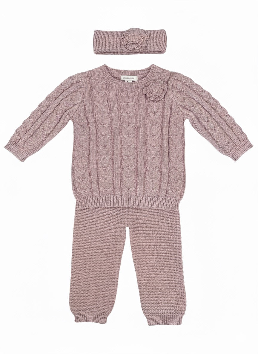 Set rosé - 3 piezas niña - Nicole Miller | 12 Meses