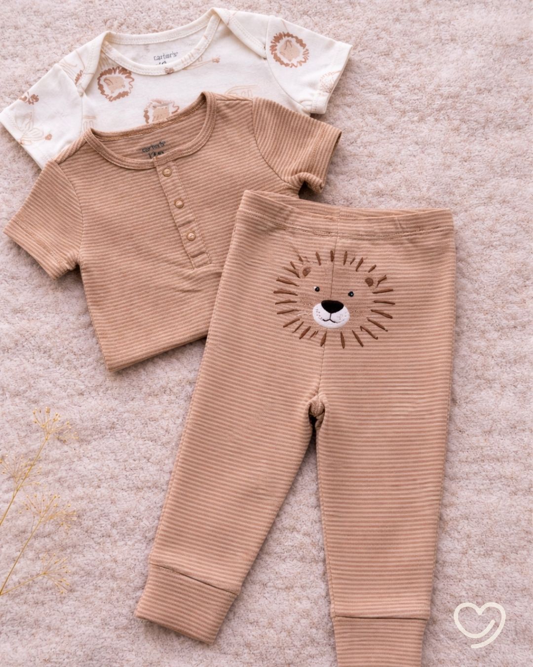 Set de 3 Piezas -2 Bodies+Pantalón-18 Meses