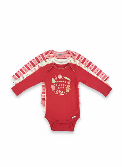 Set body’s navideños - 3 piezas bebé - Gerber | 0-3 Meses