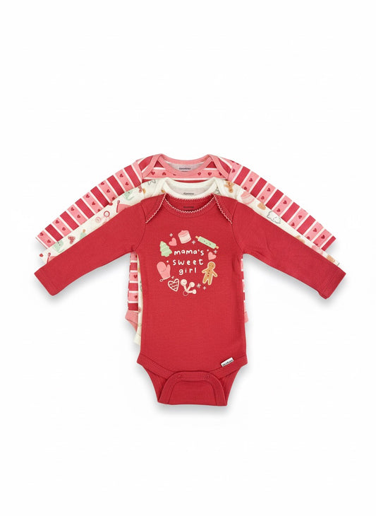 Set body’s navideños - 3 piezas bebé - Gerber | 0-3 Meses