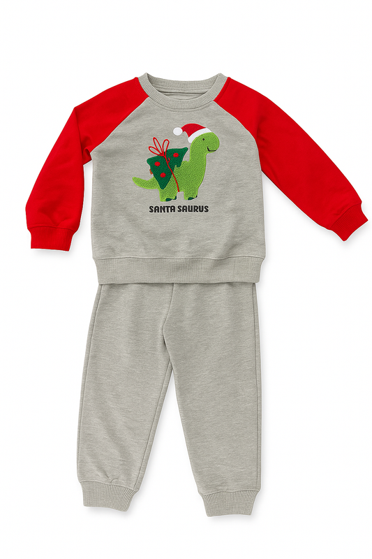 Conjunto pants & sweater “Santa Saurus” - 2 piezas | 24 Meses