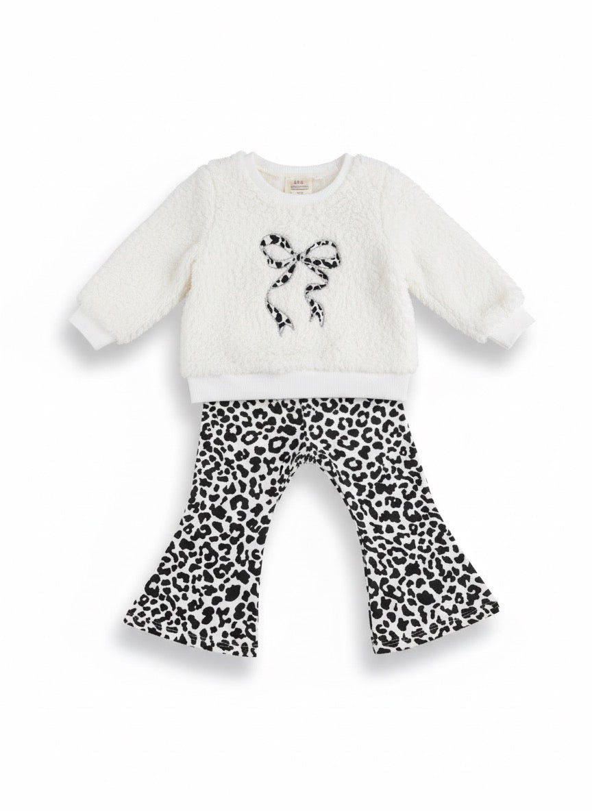 Conjunto white & animal print -Niña  | 12 Meses