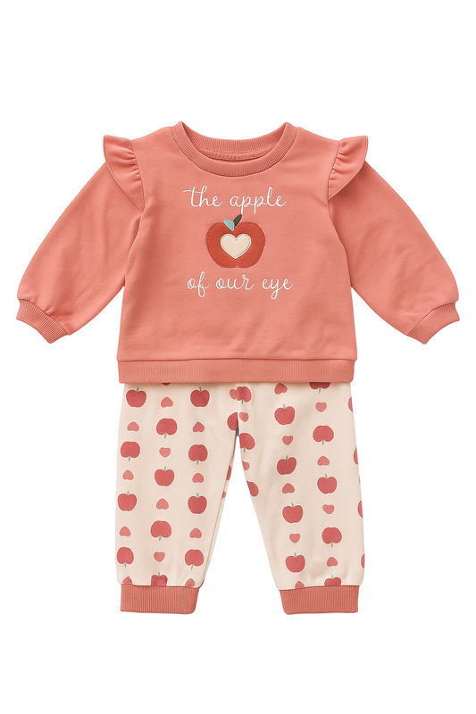 Conjunto Apple Peach - 2 piezas niña | 24 Meses
