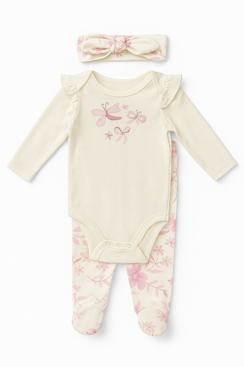 Conjunto Butterfly - Niña | 3 a 6 Meses