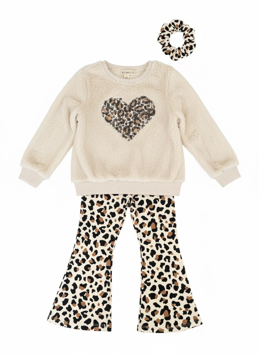 Conjunto Corazón & Animal print - Niña | 3T