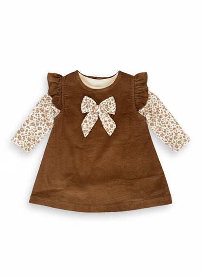 Conjunto vestido + body -Animal print - René Rofé Baby| 0-3 Meses