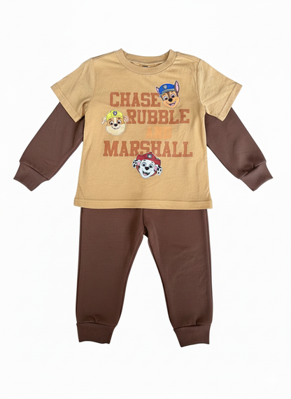 Conjunto Paw Patrol Brown - 3 piezas - 2T