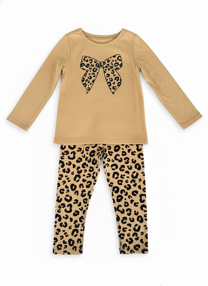 Conjunto animal print + moño - 2 piezas | 3T