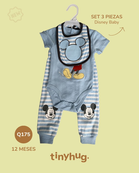 Set 3 Piezas Disney Baby 12 Meses