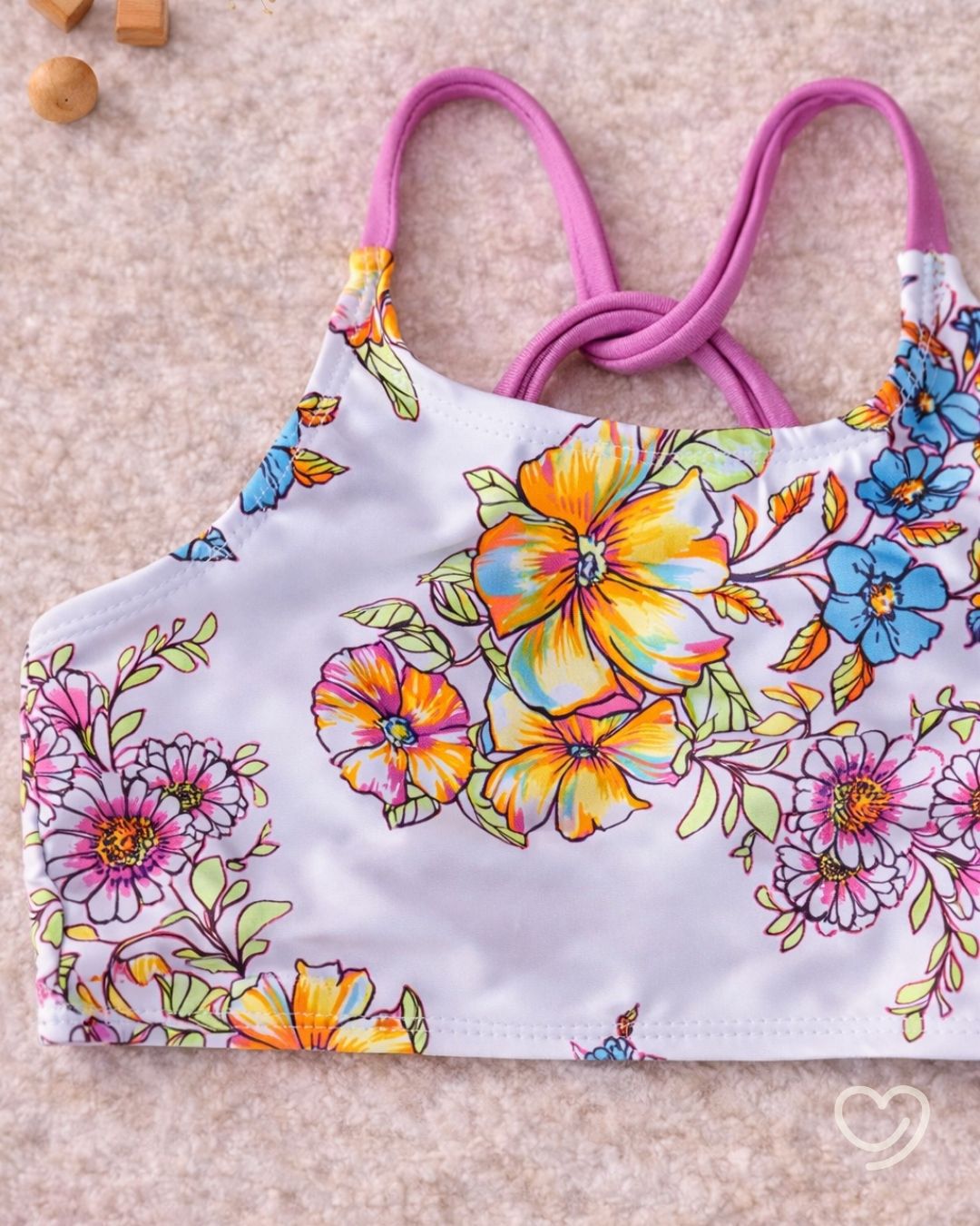 Traje de Baño Jessica Simpson 4/5 Años 2 piezas .
