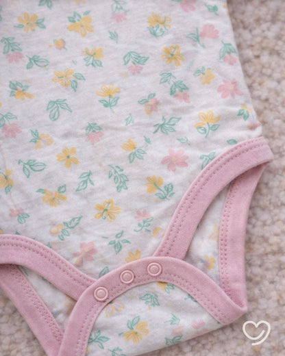 Bodys Set 3 piezas para niña 3-6 meses.