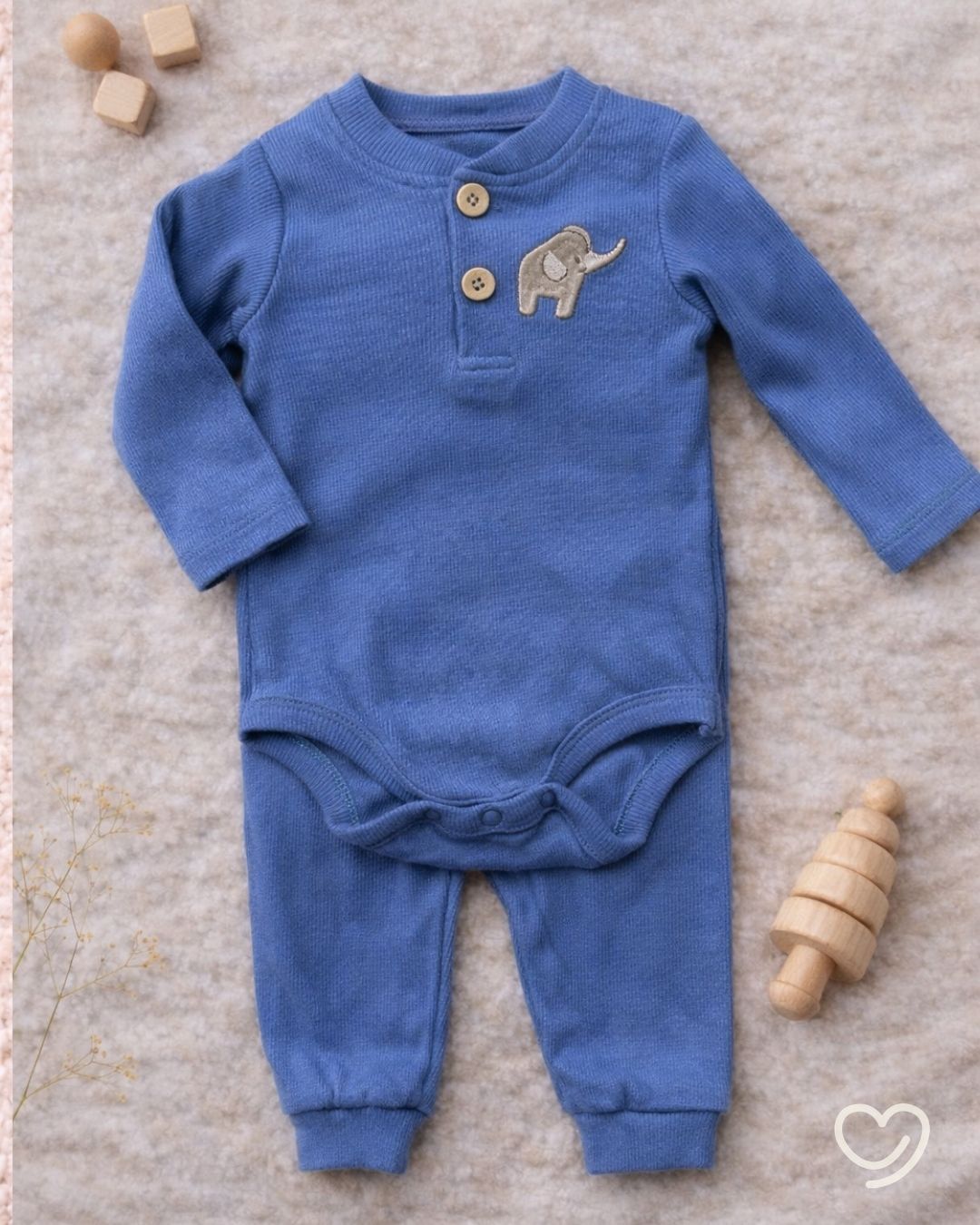 Set 2 piezas Body+Pantalón 6-9 meses.